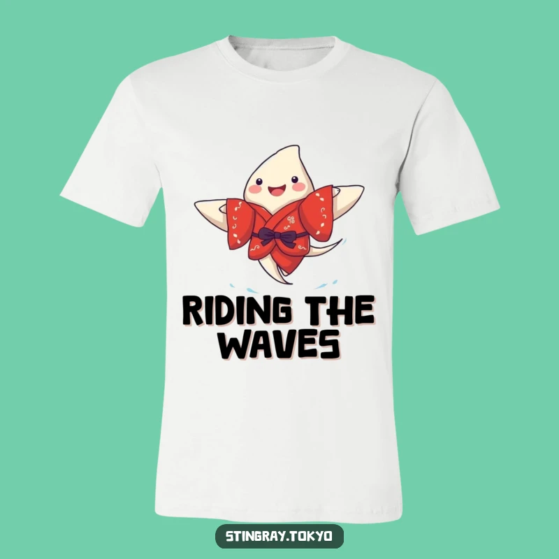 Funny Stingray Kimono Joy T-Shirt: Cute Ocean Animal Apparel for Happy Souls